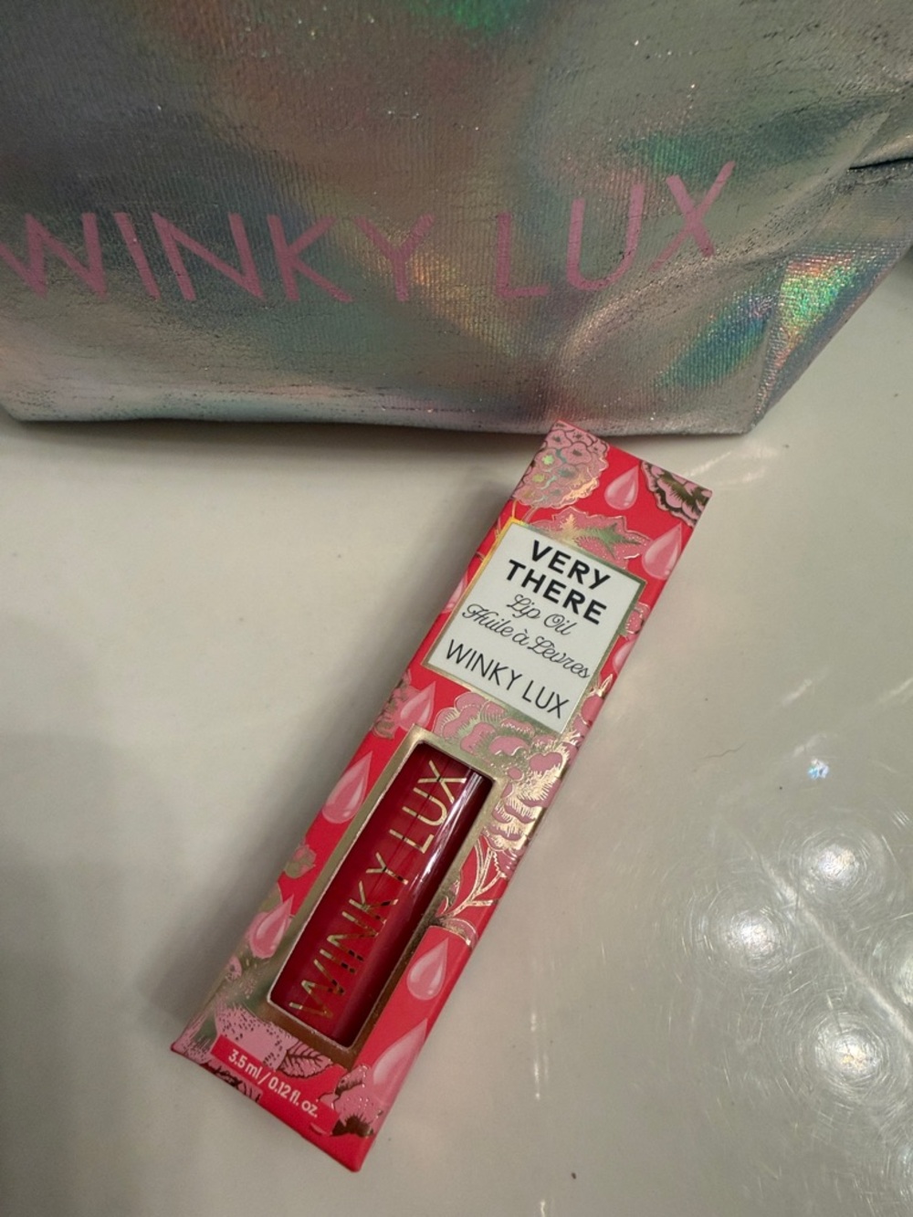 WINKY LUX Very There Lip Oil - Pink & Gold Packaging